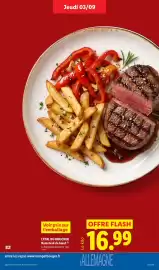 Catalogue Lidl | Du 03/09 au 09/09 Les promos de la semaine page 13: L'ÉTAL DU BOUCHER Rumsteak de bœuf €16,99