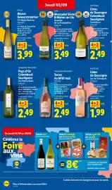Catalogue Lidl semaine 36 page 22: Auresa Auchois €1,99, Les Petites Baies Colombard Sauvignon €2,49
