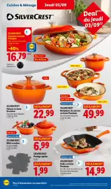 Catalogue Lidl semaine 36 page 40: SILVERCREST Poêle en fonte Premium €14,99, SILVERCREST Faitout en fonte Premium €22,99