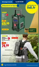 Catalogue Lidl semaine 36 page 46: PARKSIDE Sac à dos pour batteries portables €74,99