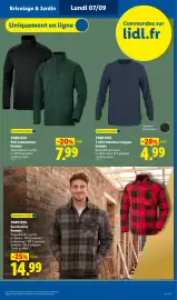 Catalogue Lidl semaine 36 page 49: PARKSIDE Pull camionneur homme €7,99, PARKSIDE Surchemise homme €14,99