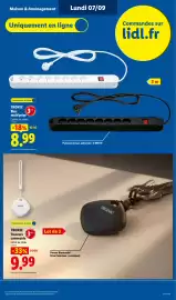 Catalogue Lidl semaine 36 page 51: TRONIC Traceurs connectés €9,99, TRONIC Bloc multiprise €8,99