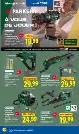 Catalogue Lidl | Du 03/09 au 09/09 Les promos de la semaine page 52: PARKSIDE Aspirateur à main sans fil €19,99