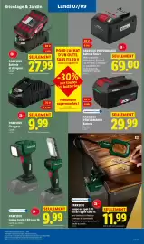 Catalogue Lidl | Du 03/09 au 09/09 Les promos de la semaine page 53: PARKSIDE Batterie €29,99