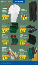 Catalogue Lidl semaine 36 page 55: PARKSIDE Chaussettes de travail homme €3,99, PARKSIDE Mules de bain homme €4,99
