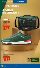 Catalogue Lidl semaine 36 page 58: PARKSIDE Sac repas €8,99