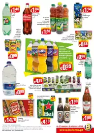 Folheto Bolama Página 7: Cerveja franziskaner dunkel naturtrüb €1,89, Cerveja heineken €4,19