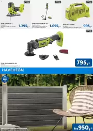 Davidsen tilbudsavis Side 7: Ryobi støvsugersæt 18 v €1.695,00, Ryobi multilader €995,00