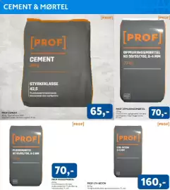 Davidsen tilbudsavis Side 9: Prof lyn-beton €160,00, Prof pudsemørtel €70,00