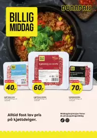 Bunnpris kundeavis Side 3: Billig Middag Kjøttdeig av svin €40,00, Billig Middag Kjøttdeig Storfe €60,00