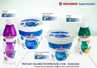 Catalog Unicarm Pagină 2: Unicarm Chefir €6,99, Unicarm laurt cu specific grecesc €9,99