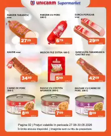 Catalog Unicarm Pagină 2: Gastro sunculita taraneasca €42,09, Unicarm mazăre cu carne de porc €8,09
