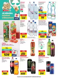 Spar akciós újság hét 35 Oldal 28: Monster energiailtal €469,00, Márka jegestea €299,00