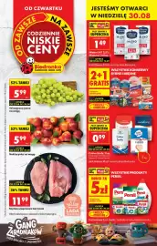 Biedronka gazetka tydzień 35 Strona 1: Cukier biały €0,99, Persil €5,00