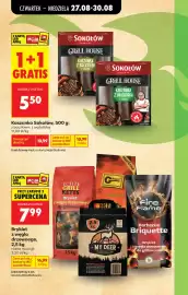 Biedronka gazetka tydzień 35 Strona 2: Kaszanka Sokołów Grill House €5,50, Brykiet z węgla drzewnego €7,99