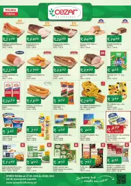 Cezar Delikatesy gazetka Strona 3: Kielbasa toruńska €13,99, Kiełbasa parówkowa Taurus €17,99