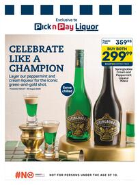 Pick n Pay catalogue Page 2: Springbokkie Cream and Peppermint Liqueur €299,99