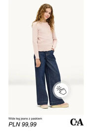 C&A gazetka tydzień 35 Strona 10: Wide leg jeans z paskiem C & A €99,99