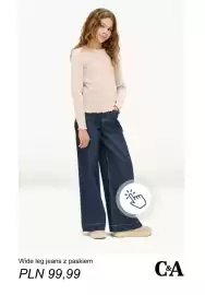 C&A gazetka tydzień 35 Strona 10: Wide leg jeans z paskiem C & A €99,99