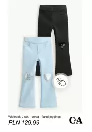 C&A gazetka tydzień 35 Strona 4: Flared jeggings serca C & A 2-pak €129,99