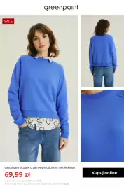 Greenpoint gazetka tydzień 35 Strona 11: Casualowa bluza w chabrowym odcieniu niebieskiego Greenpoint €69,99