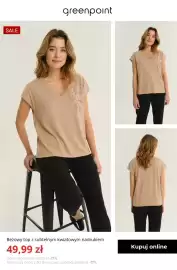 Greenpoint gazetka tydzień 35 Strona 2: Beżowy top z subtelnym kwiatowym nadrukiem Greenpoint €49,99