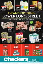 Checkers catalogue Page 1: Simba Potato Chips €49,00, Darling 2% Medium Fat/Full Cream Milk €29,99