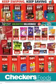 Checkers catalogue Page 4: Nestlé Chocolate Fun Bags €89,00, Doritos Corn Chips €60,00