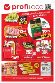 Catalog PROFI săptămâna 35 Pagină 1: Coca Cola bautura racoritoare €16,89, Pulpe de pui inferioare €13,49