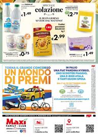 Volantino Maxi Family Pagina 8: Yogurt in vetro biologico VIPITENO €0,75, Frollini gocciolotti Balocco €2,99