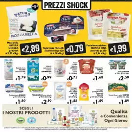 Volantino Spak Supermercati Pagina 4: Mozzarella Natura Sincera €2,89, Wurstel di puro suino SENFTER €1,89