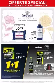 Volantino Maxi Supermercati Pagina 11: Acqua alle Rose salviattine struccanti lenitive €2,79, Labs lame GILLETTE €19,99