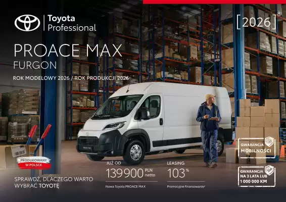 Toyota | Proace Max furgon 2026 (ważność do 31-10)