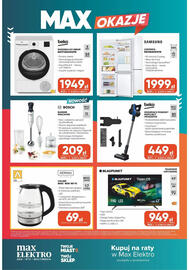 Max Elektro gazetka Strona 12: Telewizor Blaupunkt 43FCT6000S €949,00, Czajnik Basic Kernau €69,00