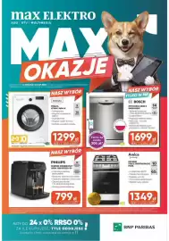 Max Elektro gazetka Strona 1: Kuchnia Amica Pizza €1.349,00, Philips Ekspres Ciśnieniowy Seria 1200 EP1220/00 €799,00