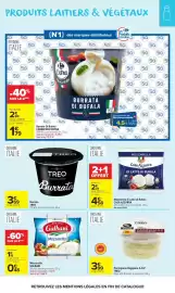 Catalogue Carrefour Market page 10: TREO Parmigiano Reggiano A.O.P €3,99, TREO Burrata €3,69