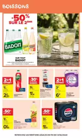 Catalogue Carrefour Market page 40: CELSIUS Boisson énergisante €1,04, Courmayeur Eau minérale naturelle €3,00