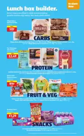 Aldi leaflet | Special Buys Page 3: Nature's Pick Cherry Tomatoes €0,89, Village Bakery wholemeal pittas €0,50