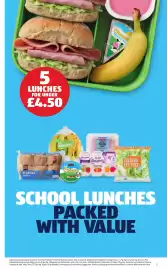 Aldi leaflet | Special Buys Page 5: 5 lunches €4,50