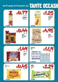 Volantino Carico Cash & Carry Pagina 2: Philadelphia mini €1,64, Divella pasta di semola €0,44