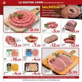 Volantino Eurospar Pagina 4: Salsiccia di suino €5,99, La Milanese AIA €4,99