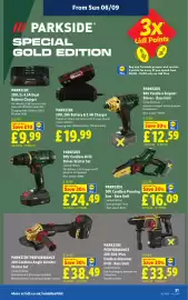 Lidl leaflet week 36 Page 23: Parkside Performance 20V SDS-Plus Cordless Hammer Drill - Bare Unit €33,59