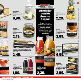 Volantino Despar Pagina 15: Mozzarella di Bufala D.O.P. PREMIUM DESPAR €6,90, Crema di Arachidi 100% Premium Despar €2,69