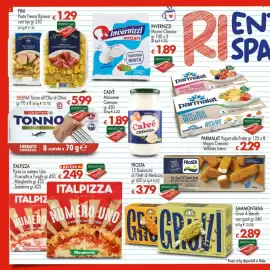 Volantino Despar Pagina 2: ITALPIZZA €2,49, PARMALAT Yogurt alla Frutta gr 125 x 8 €2,29