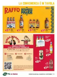 Volantino Pam Pagina 17: Birra grezza Raffo €3,59, Birra Moretti filtrata a freddo €2,29