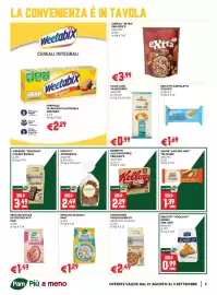 Volantino Pam Pagina 2: Wafer "Ancora Uno" Tre Marie assortiti €1,39, Barrette alle mandorle Kellogg's €2,29