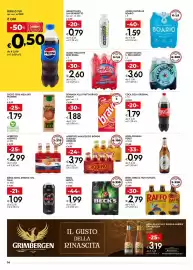 Volantino Bennet Pagina 14: Acqua frizzante Briossa €2,60, Acqua gasata S. Pellegrino €3,60