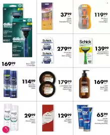 Save Hyper catalogue Page 69: Gillette Minora Disposable Razor's €37,99, Schick Men Hydro 5 Refill Cartridges €27,99