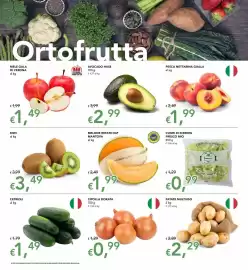 Volantino Migross Superstore Pagina 2: Melone retato IGP Mantova €1,99, Cipolla dorata €0,99
