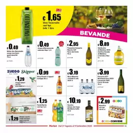 Volantino Sì con te Market Pagina 13: Birra Messina cristalli di sale €3,19, Passerina frizzante Terre dei Conti €2,95